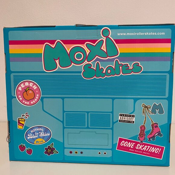 Moxi Womens Roller Skates "Bunny Peach" Pink Size 5 original box and skate bag - Picture 5 of 13